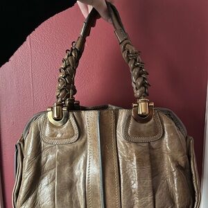 Authentic Chloé Heloise Shoulder Bag Leather